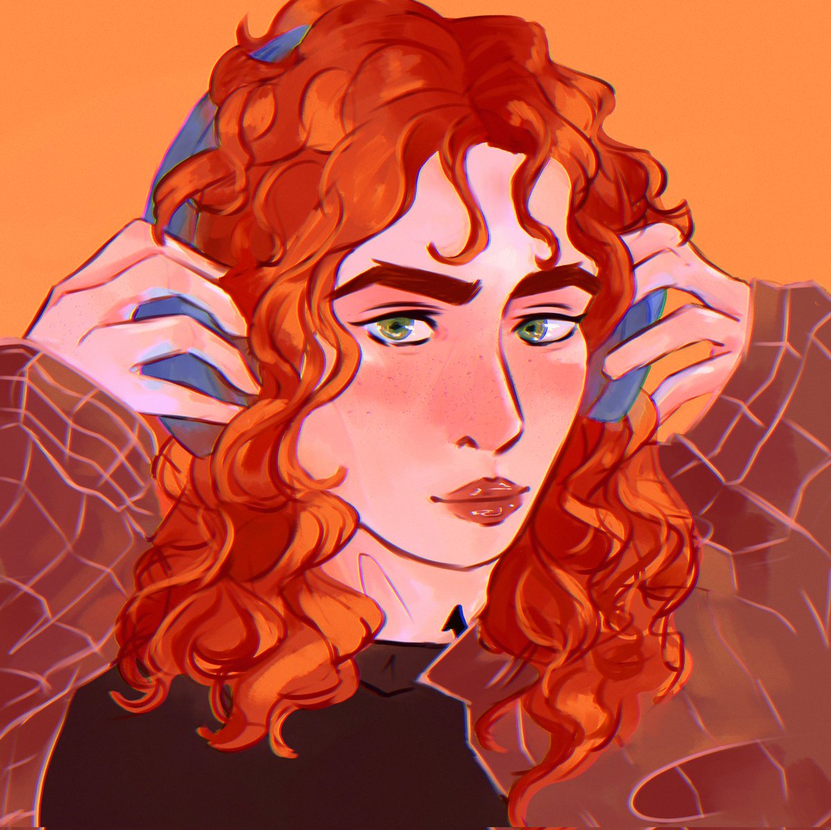 kotwkawie's tweet image. here's a piece from my little clary birthday art! i wanna post the whole thing so bad omg!! #tsc #shadowhunters #claryfairchild