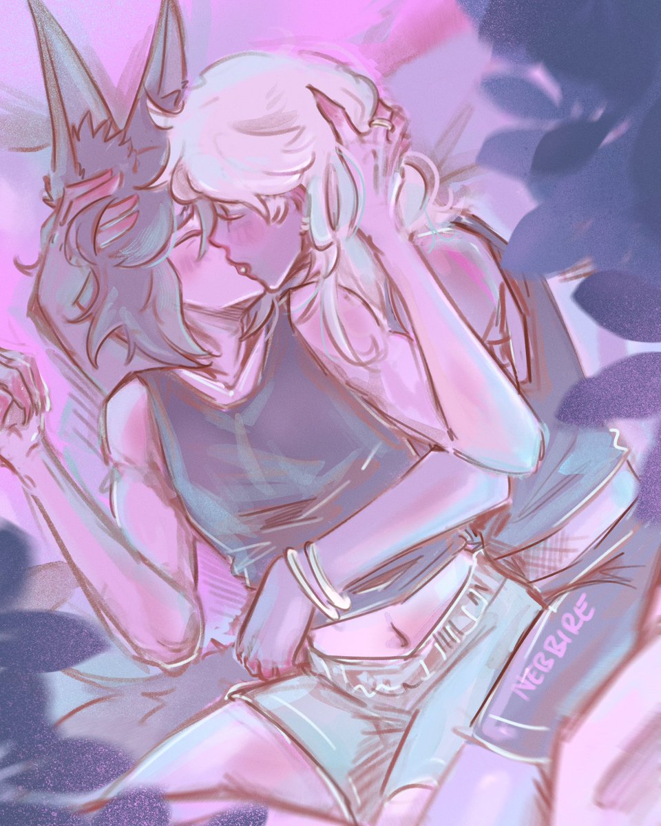 I just trying something...here’s a quick sketch😔🤌💜💚
.
I don't know if I like it... I just had to vomit out my feelings 😅
.
#cynonari #cyno #tighnari #genshin #GenshinImpact