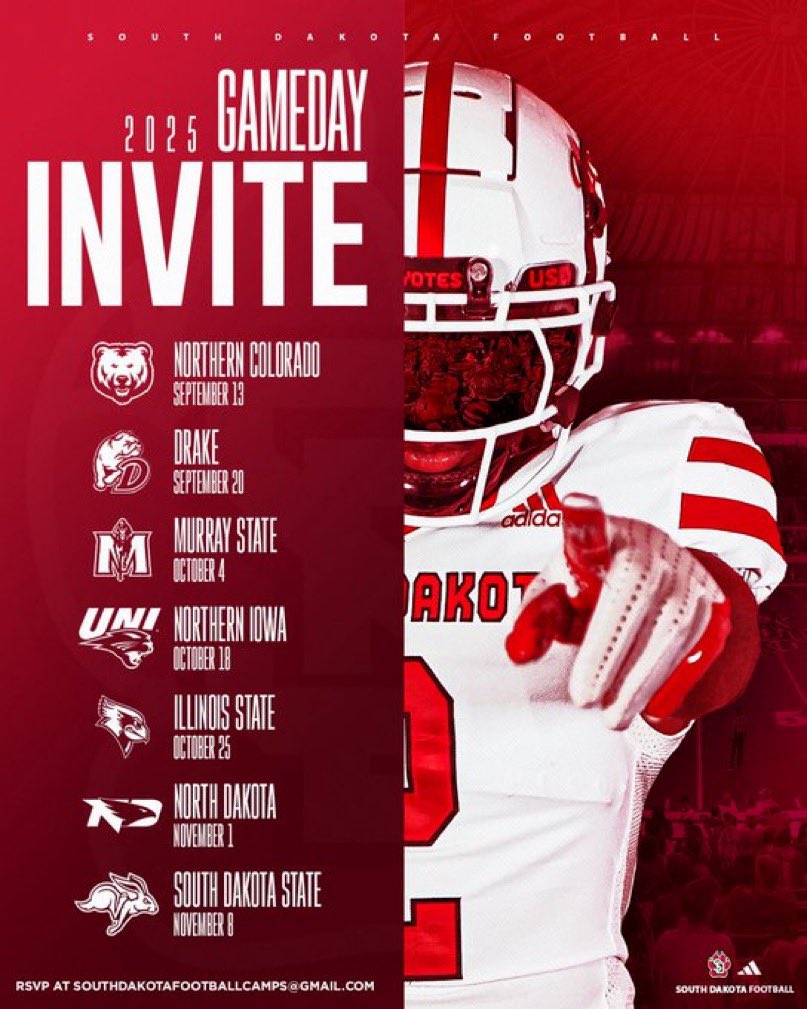 Fischer Peldo (@fischerpeldo) on Twitter photo Thank you <a href="/CoachMarkarian/">Patrick Markarian</a> for the game day invite. Excited to get out to Vermillion this fall! Go Yotes! 🐺
<a href="/CoachTJohansen/">Travis Johansen</a> <a href="/Coach_TMorrison/">Tim Morrison</a> <a href="/CoachVitzthum/">Matt Vitzthum</a> <a href="/CoachBKirch/">Billy Kirch</a>
<a href="/CoachFinley_/">Will Finley</a> <a href="/cody_fayette27/">Cody Fayette</a>
<a href="/1CoachRosie/">Josh Rosenthal</a> <a href="/coachcdantew/">Coach Warren</a> Thank you <a href="/CoachMarkarian/">Patrick Markarian</a> for the game day invite. Excited to get out to Vermillion this fall! Go Yotes! 🐺
<a href="/CoachTJohansen/">Travis Johansen</a> <a href="/Coach_TMorrison/">Tim Morrison</a> <a href="/CoachVitzthum/">Matt Vitzthum</a> <a href="/CoachBKirch/">Billy Kirch</a>
<a href="/CoachFinley_/">Will Finley</a> <a href="/cody_fayette27/">Cody Fayette</a>
<a href="/1CoachRosie/">Josh Rosenthal</a> <a href="/coachcdantew/">Coach Warren</a>