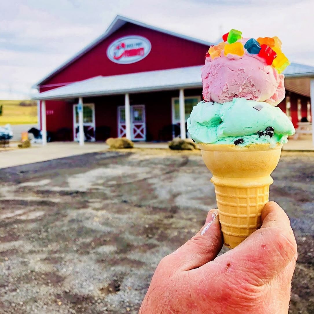 If you’re in NOVA or Frederick County, Maryland, stop by my cousin’s farm, dairy and creamery. Rocky Point.