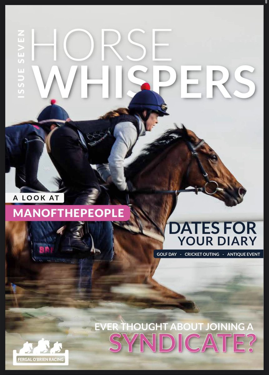 Have you read the most recent edition of Horse Whispers yet? 

fergalobrienracing.co.uk/_files/ugd/689…