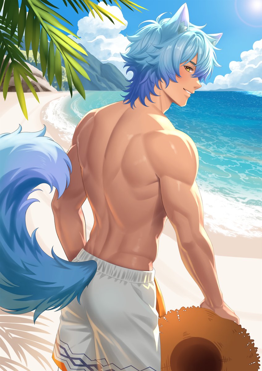 Lucis_Custos's tweet image. Heading to the beach! Sun’s out, tail’s fluffed, and the only plan is to be cute in the sand.
I might swim… or I might just nap under an umbrella. Both sound valid.
🎨@BayouKun
#ENVtuber #vtuberEN #Vtuber #malevtuber