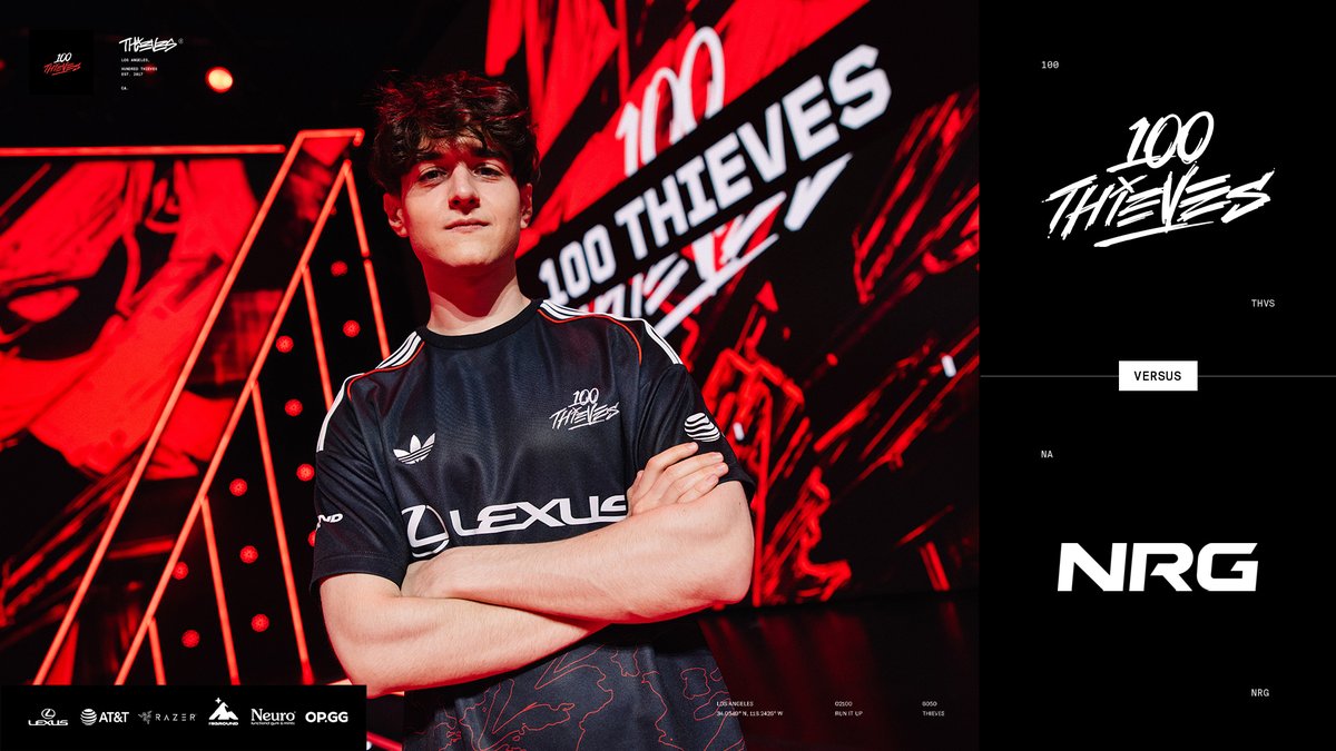 100T_VAL's tweet image. One mission. VALORANT Champions.
VCT Stage 2 debut versus @NRGgg
2:00 PM PST
