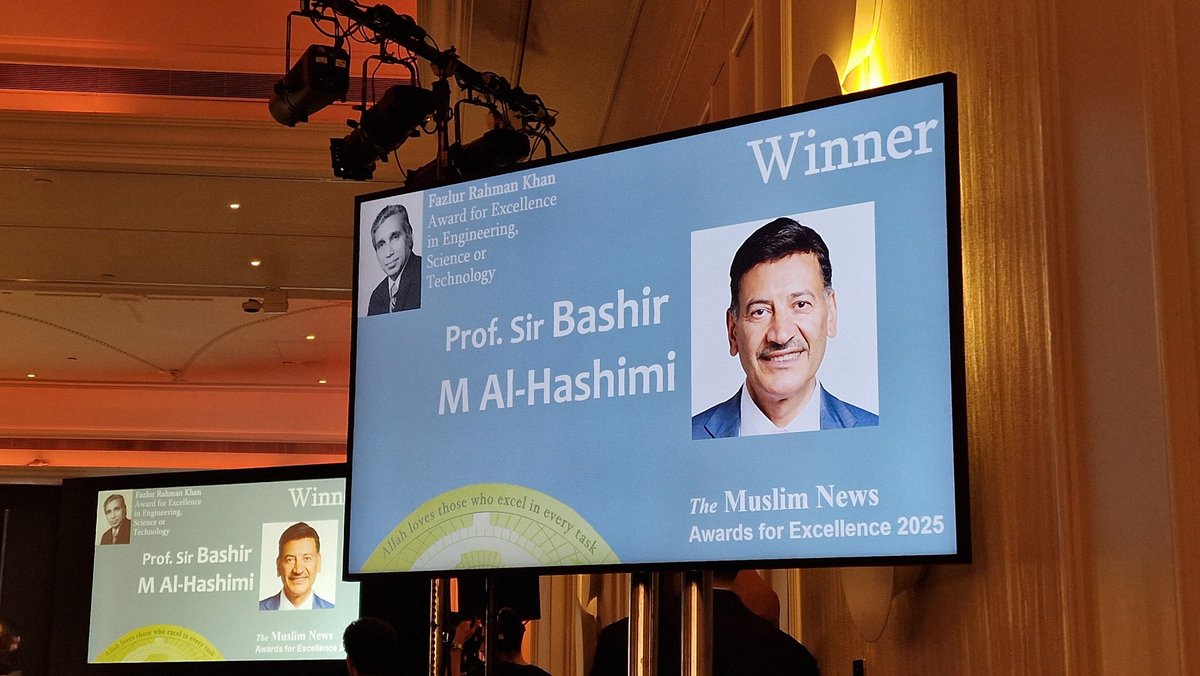 Humbled to be shortlisted and huge Congratulations 🎊 👏 💐 to <a href="/hashimi_bashir/">Sir Bashir M. Al-Hashimi بشير CBE FREng FRS</a>. Very well deserved.  Thank you <a href="/TheMuslimNews/">The Muslim News</a> and sorry I wasn't able to attend the Awards evening.
