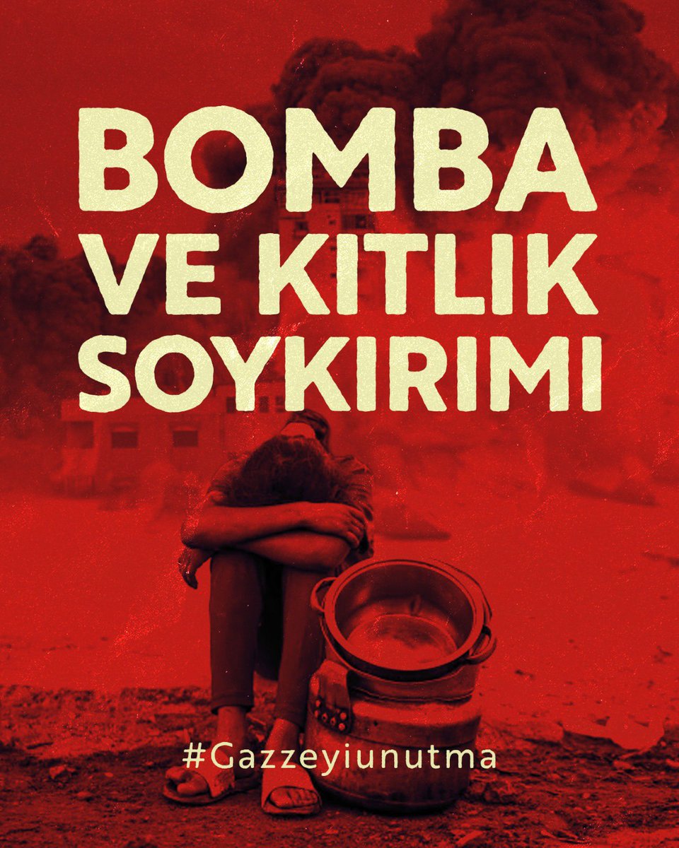 Bomba ve kıtlık soykırımı!

#Gazzeyiunutma
