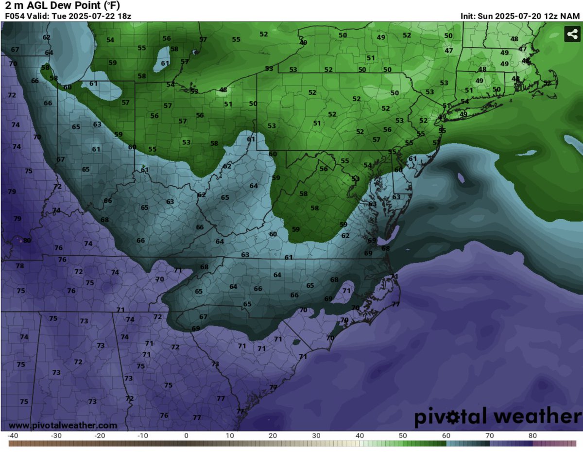 LoganGilesWx's tweet image. Tuesday will be the best day in awhile with northerly flow bringing temperatures to near 80˚F. Dry airmass with low humidity expected