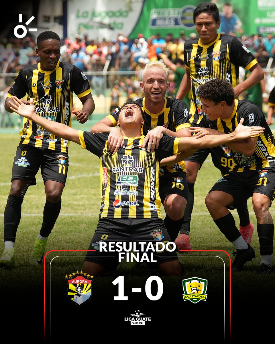 ¡AURORA VUELVE A LO GRANDE 20 AÑOS DESPUÉS! 🐯🔥

Con un gol agónico de Jorge Ticurú al 90+3, Aurora venció 1-0 a Guastatoya en el Estadio Guillermo Slowing y celebra su regreso a la Liga Nacional con un triunfo de oro. #LigaGuate