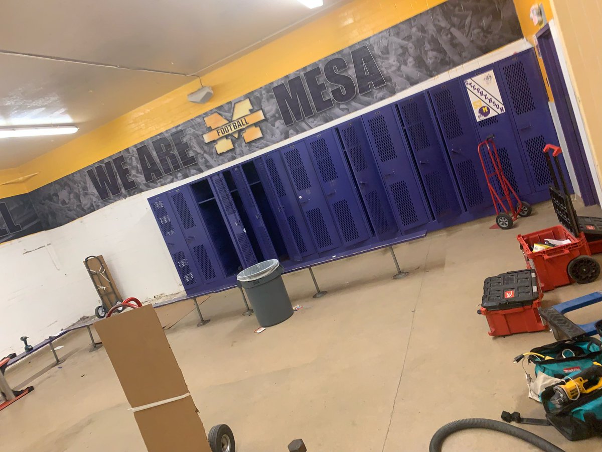 Demo started Friday in the football locker room! 💥 New custom lockers are on the way, and the current ones will be repurposed for baseball—giving them full lockers instead of the old black hand-me-downs. ⚾ A brand new boys soccer locker room is also being built! ⚽️ Exciting