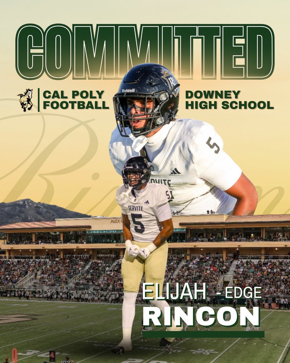 Elijah Rincon (@elijaxhh_) on Twitter photo Glory to God!! #COMMITTED <a href="/calpolyfootball/">Cal Poly Football</a> <a href="/CoachRomeroCP/">Keegan Romero</a> <a href="/CoachWulff/">Paul Wulff</a> <a href="/WPlemons/">Will Plemons</a> <a href="/GregBiggins/">Greg Biggins</a> <a href="/BrandonHuffman/">Brandon Huffman</a> <a href="/247Sports/">247Sports</a> Glory to God!! #COMMITTED <a href="/calpolyfootball/">Cal Poly Football</a> <a href="/CoachRomeroCP/">Keegan Romero</a> <a href="/CoachWulff/">Paul Wulff</a> <a href="/WPlemons/">Will Plemons</a> <a href="/GregBiggins/">Greg Biggins</a> <a href="/BrandonHuffman/">Brandon Huffman</a> <a href="/247Sports/">247Sports</a>
