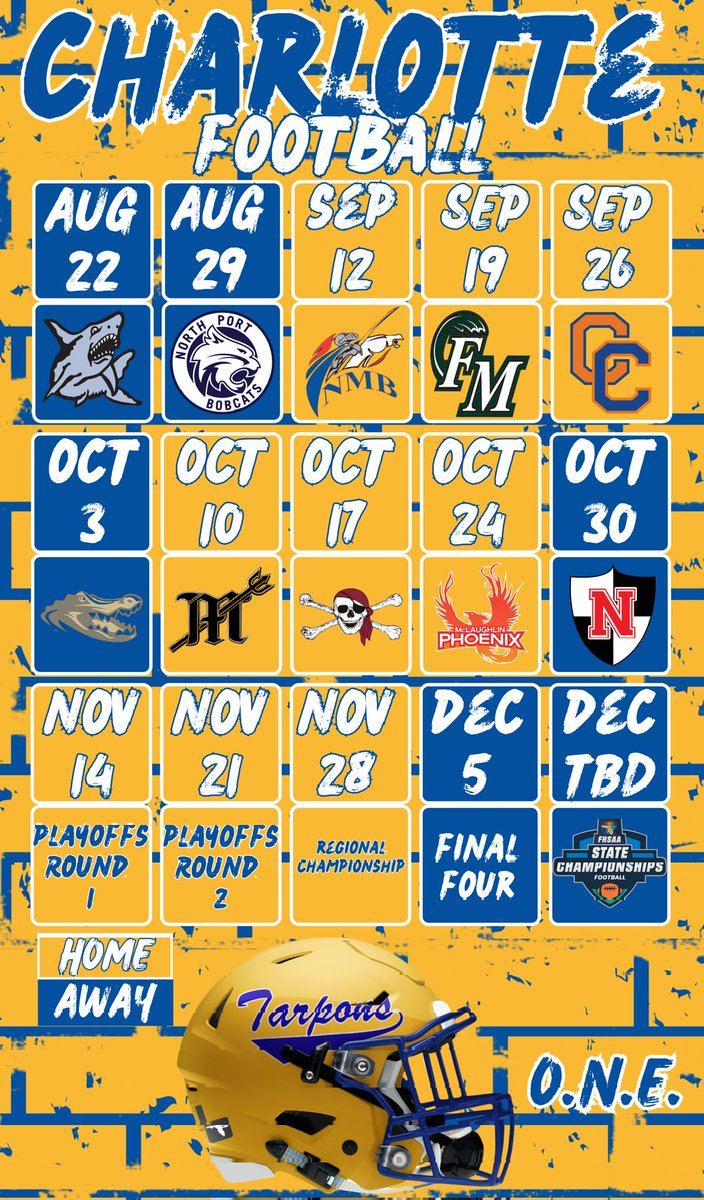 The season is coming soon and you've got to be there to be part of the action! Mark your calendars today - the Kickoff Classic is August 15 @ Lemon Bay.

#ONE 
#NEW