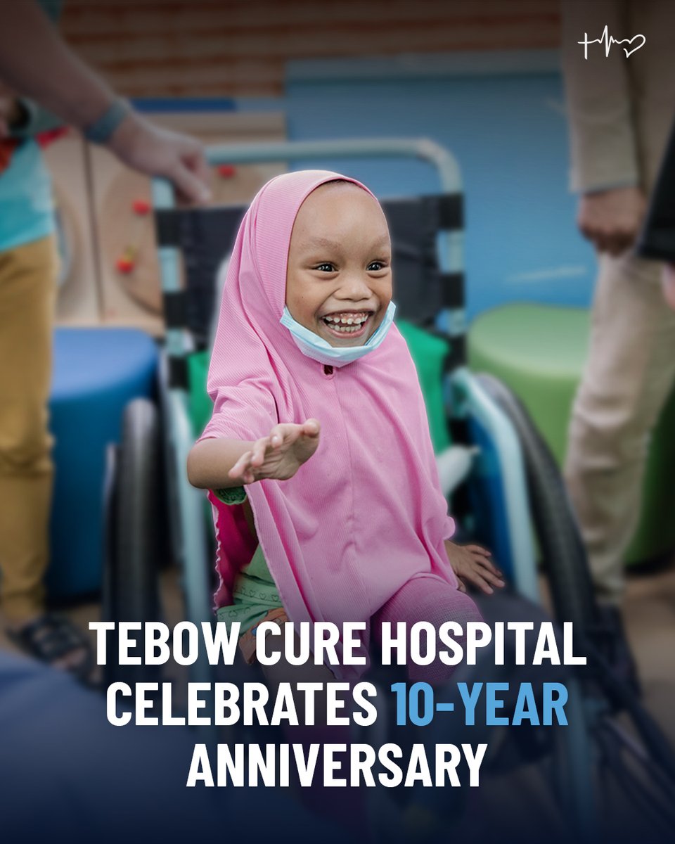 tebowfoundation's tweet image. 🎉 Celebrating 10 Years of Hope and Healing at Tebow CURE Hospital
Over the past decade, Tebow CURE Hospital in the Philippines has performed 12,000+ life-changing surgeries and witnessed 15,000+ decisions for Christ All glory to God!
At Tebow CURE Hospital, we help provide…