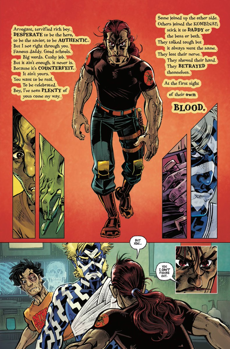 aubreysitterson's tweet image. Faced with food and equipment shortages, violent attacks from without and within, and conflicting ideas of what true liberty actually entails, tensions on the Freedom Guard are rising.
FREE PLANET #4 lands August 13; full preview: bit.ly/FreePlanet4