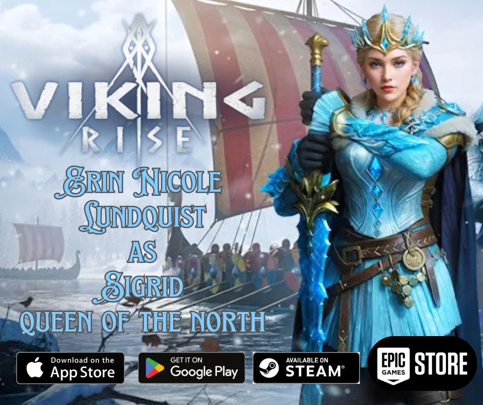 Erin Nicole Lundquist ๐ต๐ท๐ณ๏ธโ๐ (@erinlundquistva) on Twitter photo โ๏ธ The Spirit of The North โ๏ธ
In the latest update for Viking Rise you can hear me as Queen Sigrid!
Huge thanks to the team at IGG for letting me play in your world, and a huge thank you to <a href="/JackobyClinton/">Jackoby Clinton VA</a> whose coaching in the Norse accent was essential in booking this role! โ๏ธ The Spirit of The North โ๏ธ
In the latest update for Viking Rise you can hear me as Queen Sigrid!
Huge thanks to the team at IGG for letting me play in your world, and a huge thank you to <a href="/JackobyClinton/">Jackoby Clinton VA</a> whose coaching in the Norse accent was essential in booking this role!