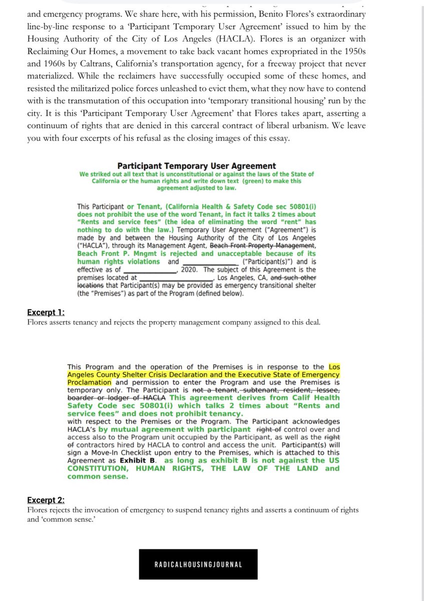 ananyaUCLA's tweet image. As we all mourn Benito, I wanted to share a glimpse of his brilliant refusal of state power published in one of our @ChallengeIneq articles in @Radical_Housing : radicalhousingjournal.org/wp-content/upl…