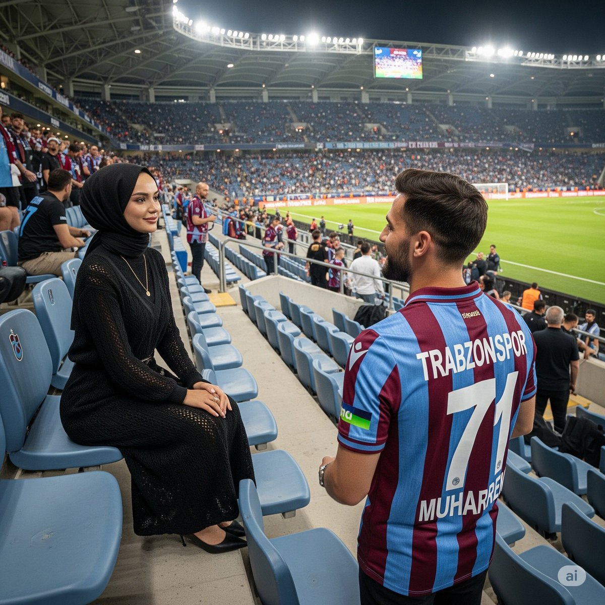 Dikti Muharrem'in bakışları.Tüm tezahüratını ve şarklılarını sahaya dönük bir şekilde söylemişti ama tam bu noktadan sonra söyleyeceği her şeyde yüzü Şeyma'ya dönük,sesi gür,ellerindeki bordo mavi atkı Şeyma'ya doğruydu. 

Sen hayatımda anlam

Sen bu hayatta kavgam

#tozlupembe