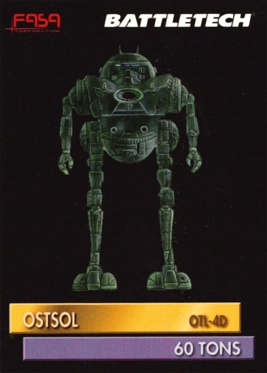 ArtofBattletech's tweet image. Ostsol Recognition Card artwork by Steve Venters, published in 1992