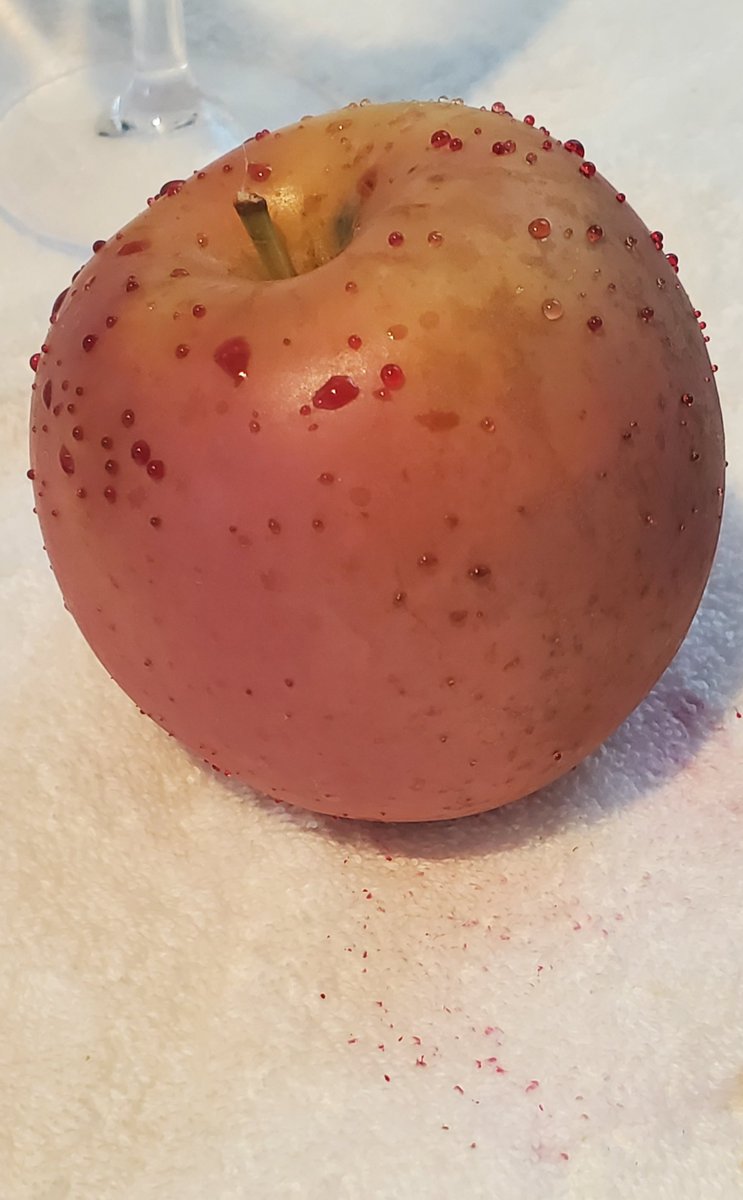<a href="/BGatesIsaPyscho/">Concerned Citizen</a> I normally buy my apples from Azure Standard because I trust them and their practices. I happened to buy this apple in 2021. I always rinsed them with boiled water first to remove the wax. I was mortified to turn around and see this after I let it sit for a while. A telltale sign