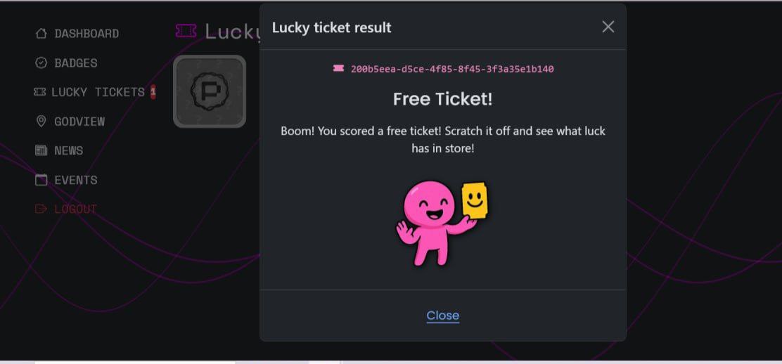mvanthof28's tweet image. Letโs keep searching for that lucky ticketโฆ ๐๏ธ
โ
In any Discord chat on the server, type:
/ticket_claim
๐ Then head to the platform to claim your badge:
hub.portaltobitcoin.com/dashboard
๐ก Even if your ticket isnโt a winner, youโll still get a prize!
After 5 tickets, youโllโฆ