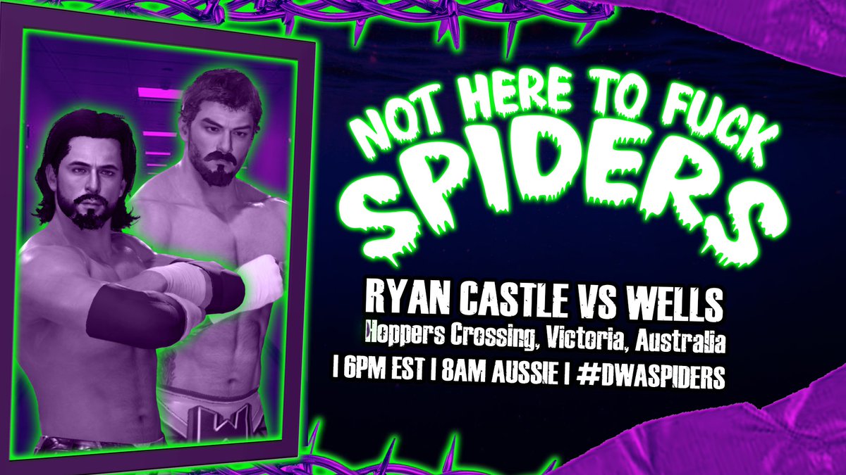 🚨MATCH ANNOUNCEMENT🚨

AFTER WHAT HAD HAPPENED A FEW WEEKS AGO AT #DWABATB

JUST SIGNED - 
CHAIR FUCKERY

<a href="/RyanCastle2K/">ℜ𝔶𝔞𝔫 ℭ𝔞𝔰𝔱𝔩𝔢 // 𝐄𝐋 𝐈𝐌𝐏𝐀𝐑𝐀𝐁𝐋𝐄.</a> 
VS
<a href="/XJacobWellsX/">Top Gun Rickyticky Bobbywobbin</a> 

Late JULY 
#DWASPIDERS #WATCHICN
