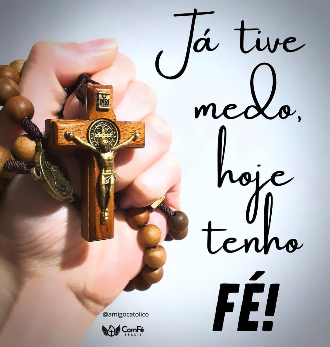Já tive medo hoje tenho FÉ! 🙏🙌♥️🕊️
