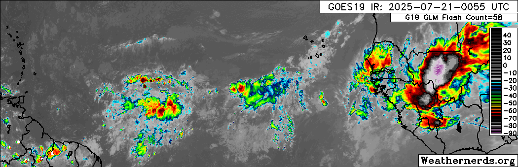 AndyHazelton's tweet image. Besides #94L, the wave over West Africa might be one to watch for a brief spin-up in the MDR later this week as it interacts with a Kelvin Wave. It'll face a lot of the same issues as #94L, though, with a lot of dry air lurking to the north and fairly fast trade wind flow into…