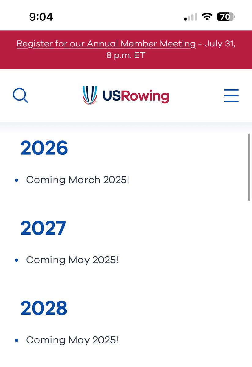 DetroitRowing's tweet photo. Curious when @usrowing will announce where #rowfest will be located. The website says the 2026 events were supposed to be announced back in March. https://t.co/t0BYpf0lVM