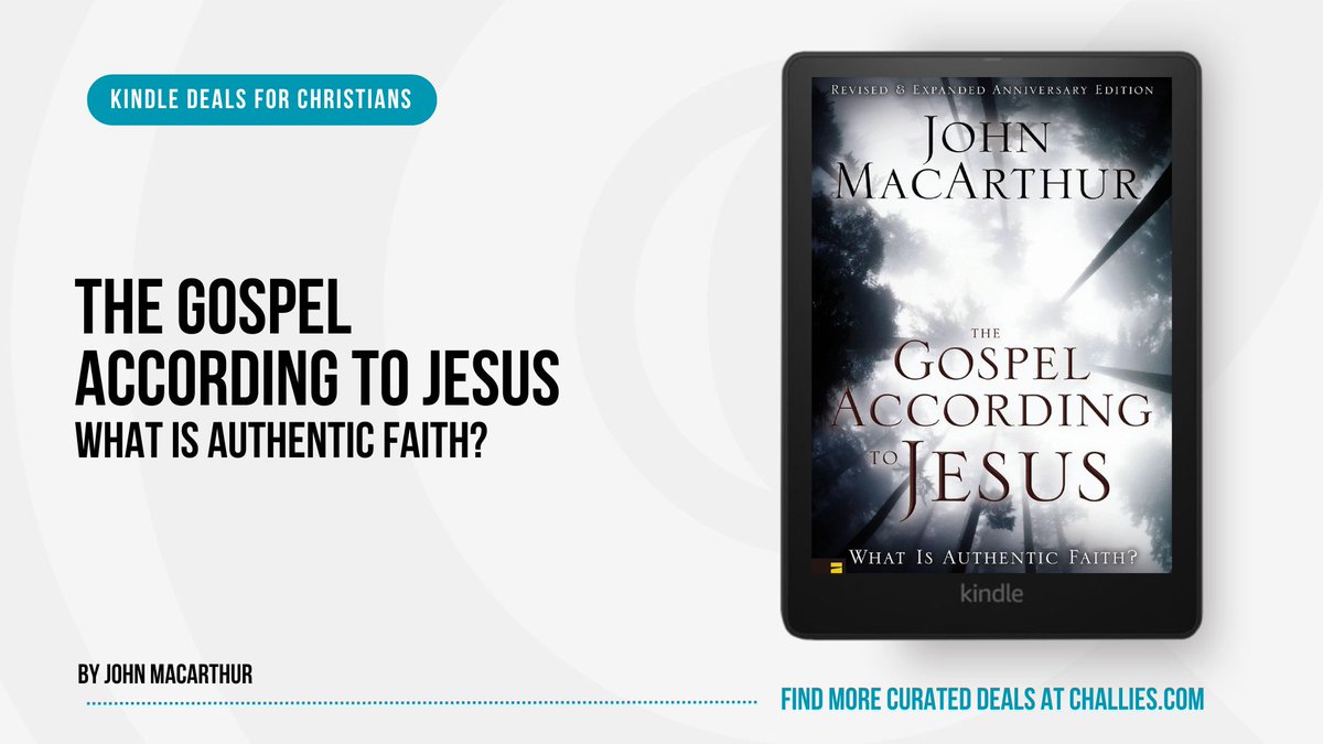 challiesdeals's tweet image. Kindle Deal: The Gospel According to Jesus by John MacArthur. challies.com/kindle-deals-f… #ad