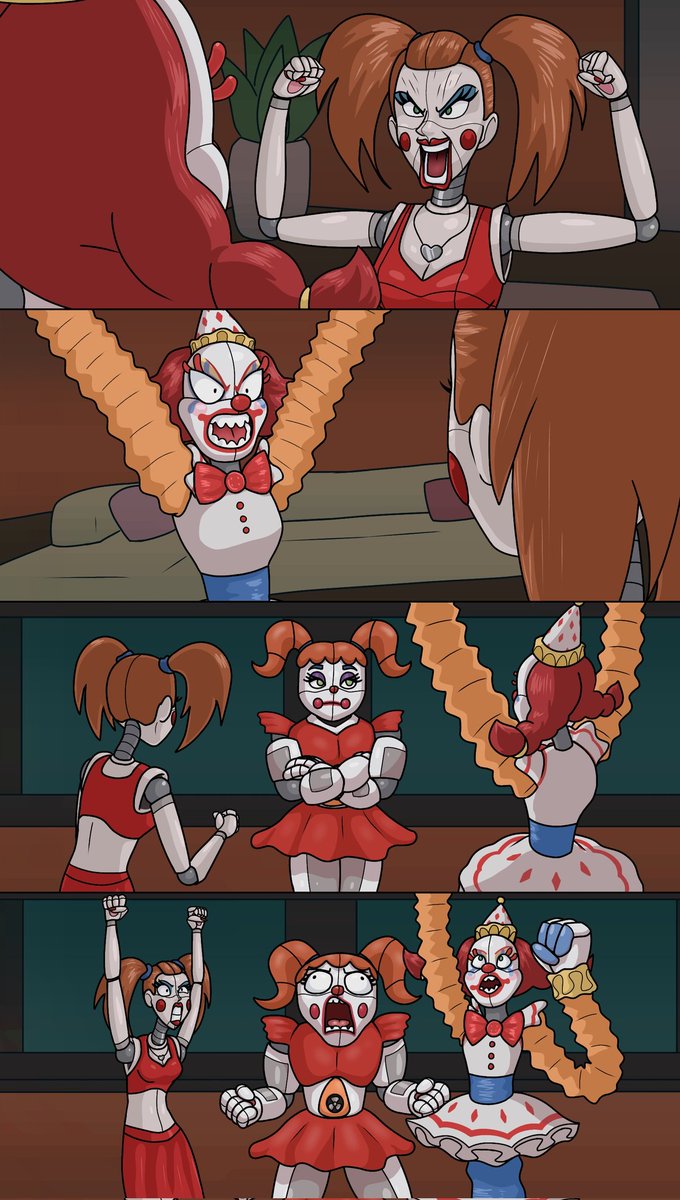 RGamer2300's tweet image. The Circus freaks on a normal day 
#fnaffanart #fnaf