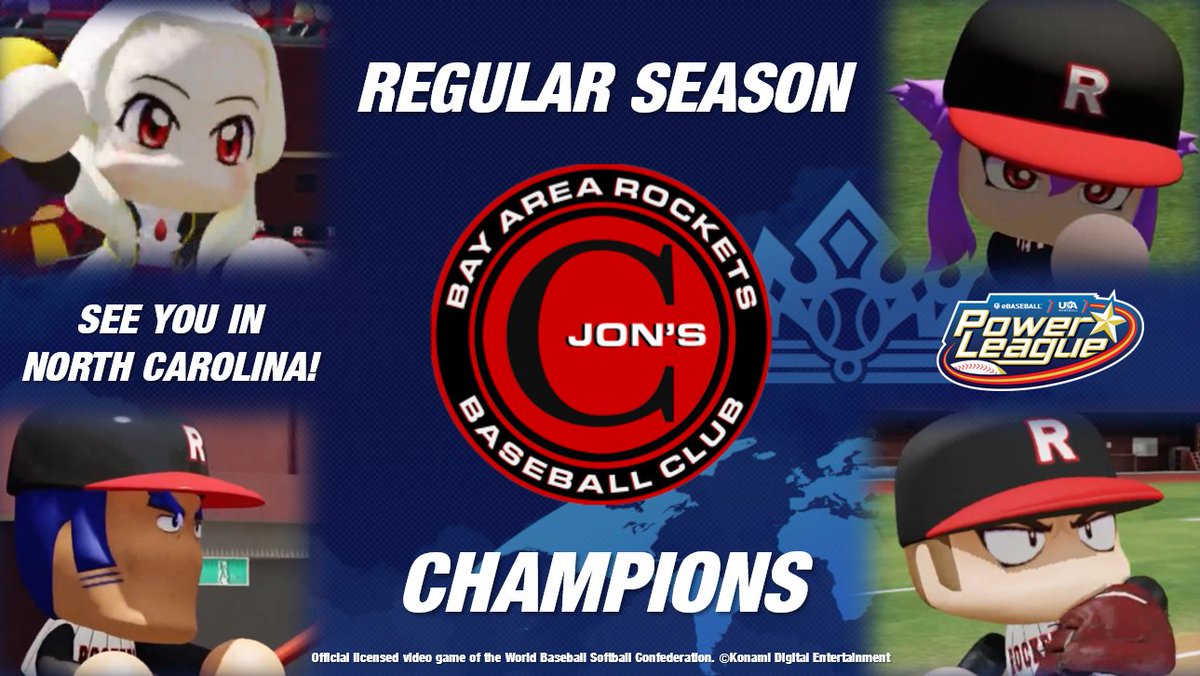 eBPLeague's tweet image. With Compass failing to sweep his series against greg_the_eggg tonight, JonsCopyright has clinched the Regular Season Championship and an automatic berth in November's USA Finals in Raleigh, North Carolina! Congratulations!

@USABaseball @WBSC @Konami #eBaseballPowerPros