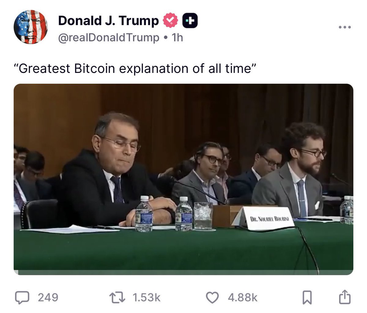 FinancialPress_'s tweet image. 🚨 BULLISH: President Trump posts “Greatest Bitcoin explanation of all time” video on Truth Social