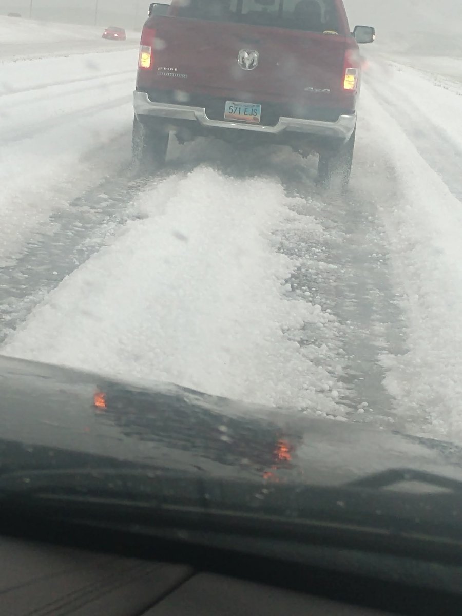 North Dakota hail isn't f'n around tonight 😤