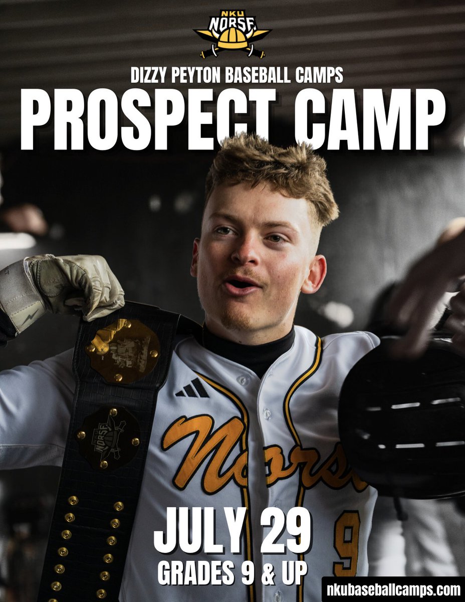 Less than 10 days until our Summer Prospect Camp! Seize this opportunity to get on campus and work with our staff!
Register here: nkubaseballcamps.com