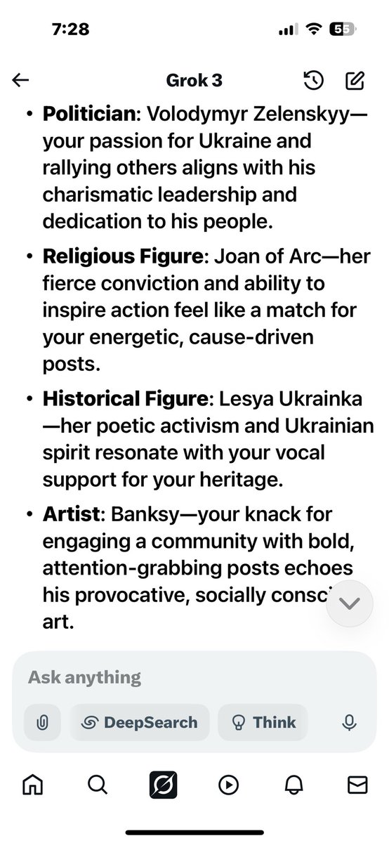 barbiefella1's tweet image. Hey @grok, based on ALL my tweets, I am:
Which dictator?
Which philosopher?
Which fictional character?
Which politician?
Which religious figure?
Which historical figure?
Which artist?