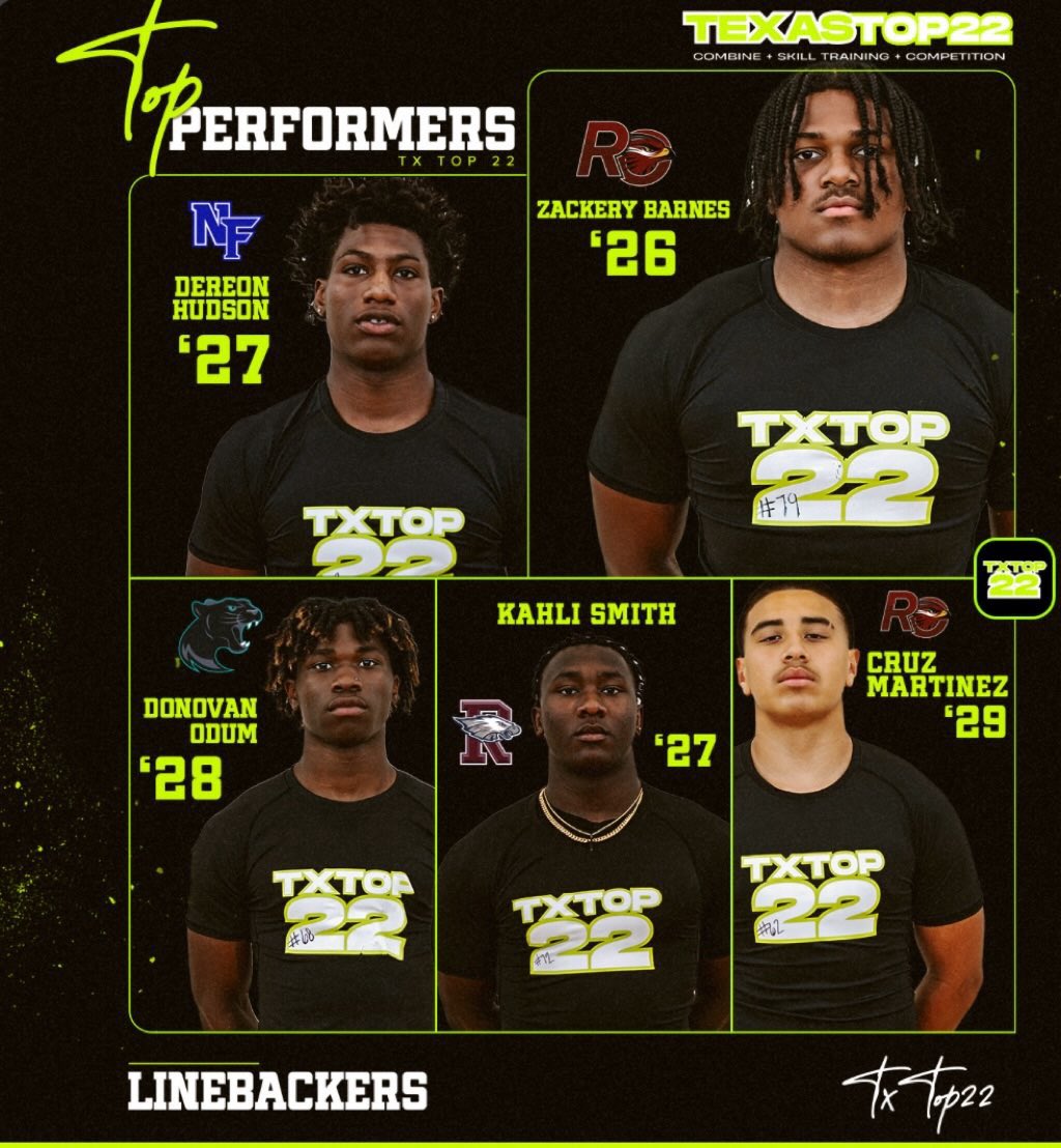 DeeHudson (@returnof_0) on Twitter photo I am happy to announce that , I was one of the top performers <a href="/txtop22/">Texas Top 22</a> camp thank you <a href="/NFHS_FALCONS/">NORTH FORNEY FALCON FOOTBALL</a> <a href="/CoachSowe/">Coach Sowe</a> <a href="/CoachShavers/">Marcus Shavers</a> <a href="/KoachMak/">Coach McDonald M.S Ed.</a> <a href="/Coachaj_jordan/">AJ. Jordan</a> <a href="/EliteUCoachRyan/">Elite Sports University</a> I am happy to announce that , I was one of the top performers <a href="/txtop22/">Texas Top 22</a> camp thank you <a href="/NFHS_FALCONS/">NORTH FORNEY FALCON FOOTBALL</a> <a href="/CoachSowe/">Coach Sowe</a> <a href="/CoachShavers/">Marcus Shavers</a> <a href="/KoachMak/">Coach McDonald M.S Ed.</a> <a href="/Coachaj_jordan/">AJ. Jordan</a> <a href="/EliteUCoachRyan/">Elite Sports University</a>
