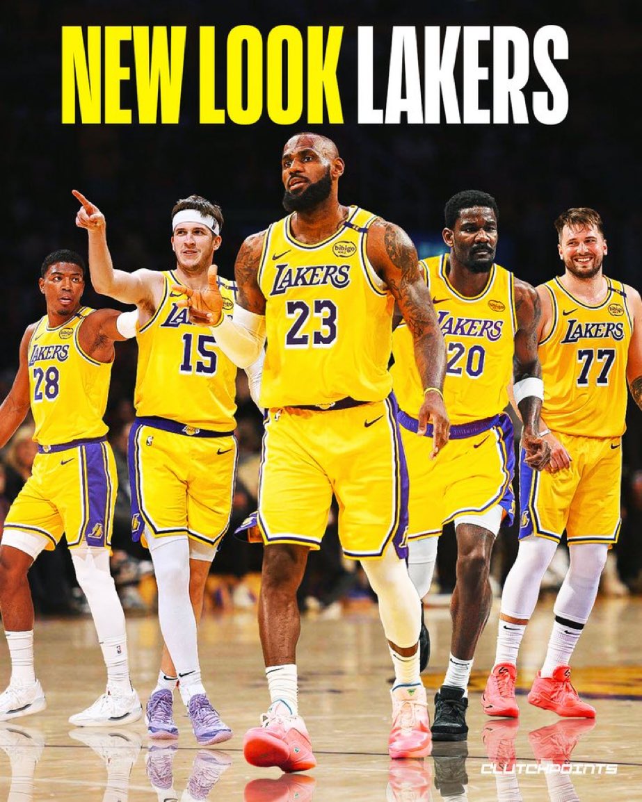 Luka Doncic
Austin Reaves
LeBron James
Rui Hachimura
Deandre Ayton

THIS IS THE STARTING LINEUP, STOP SAYING OTHERWISE 🛑