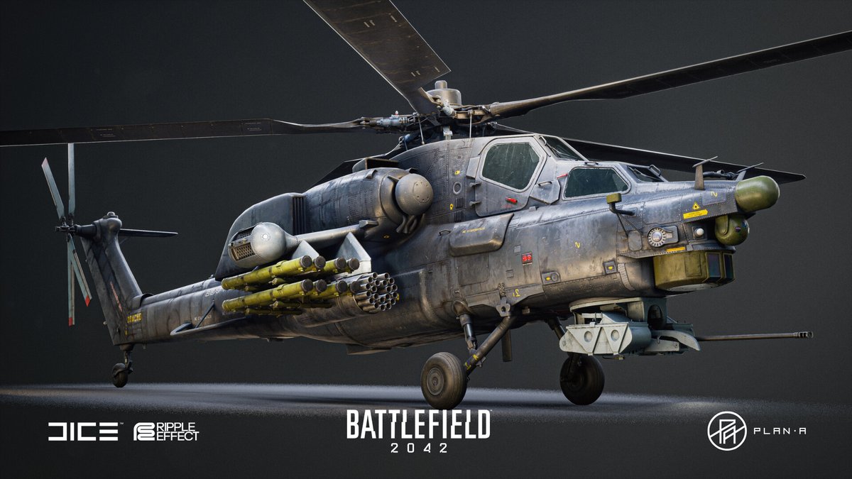 ToughSf's tweet image. The Mil-28 attack helicopter created for Battlefield 2042, in high quality.
#art by Grifforge.
artstation.com/artwork/bgzvzo