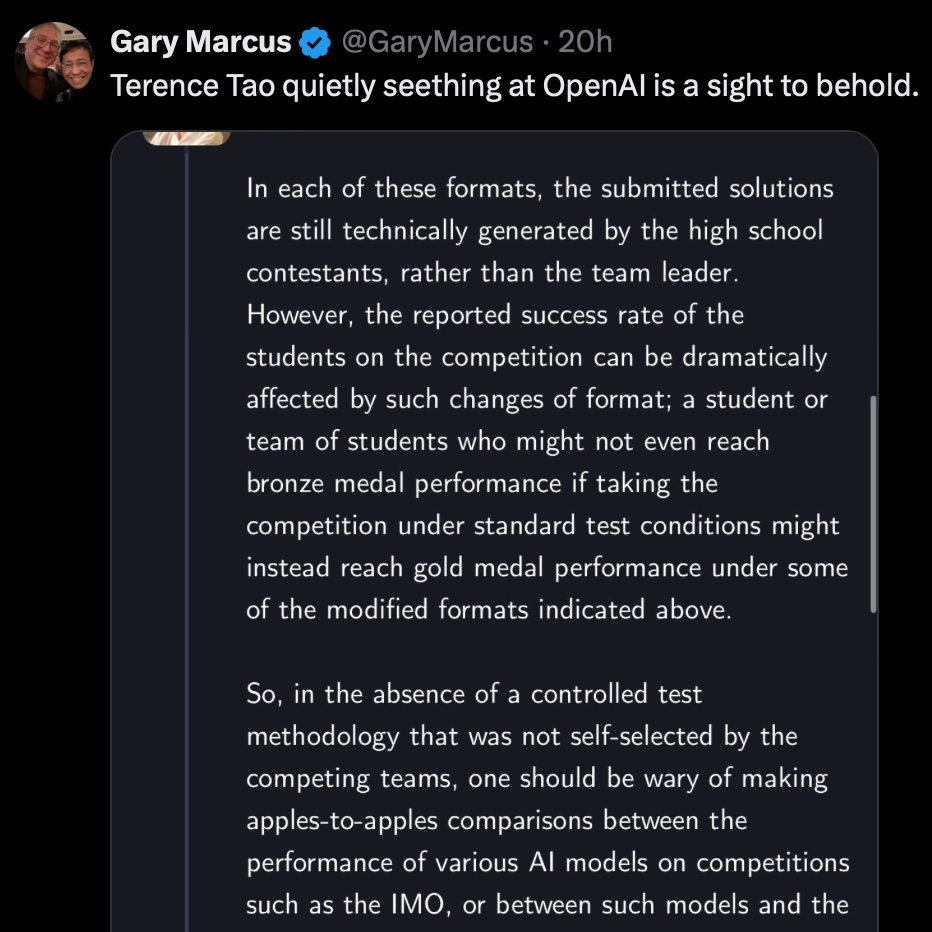 bayeslord's tweet image. sorry who does gary marcus think he's kidding here? you are the number one ai seether in the world bro