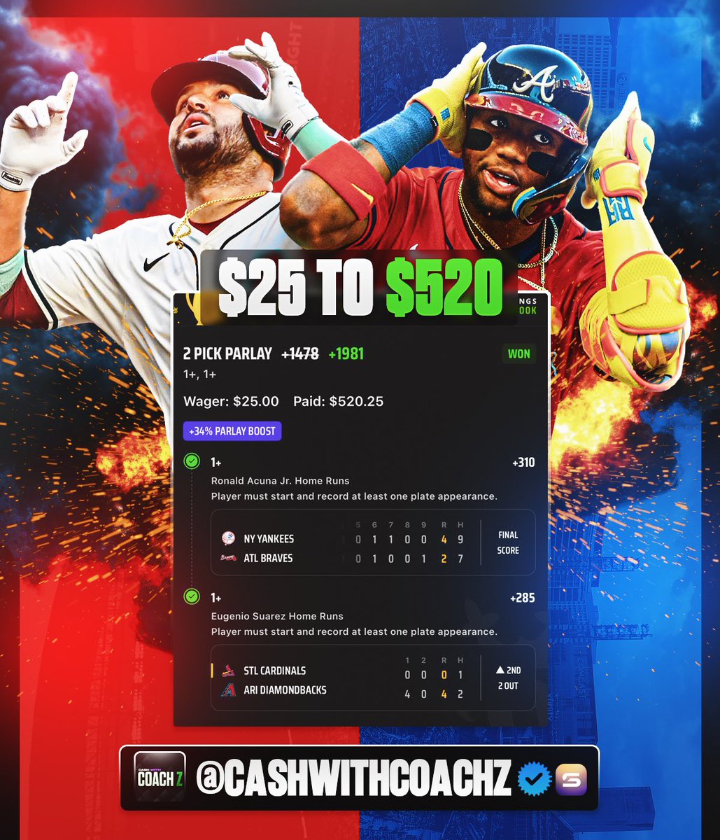 CASHWITHCOACHZ's tweet image. The bomb squad delivers 💣
1 week left to tap into the discord with Coach 💤 for a special annual price.
Use code “summer”at checkout. Link in bio 😈