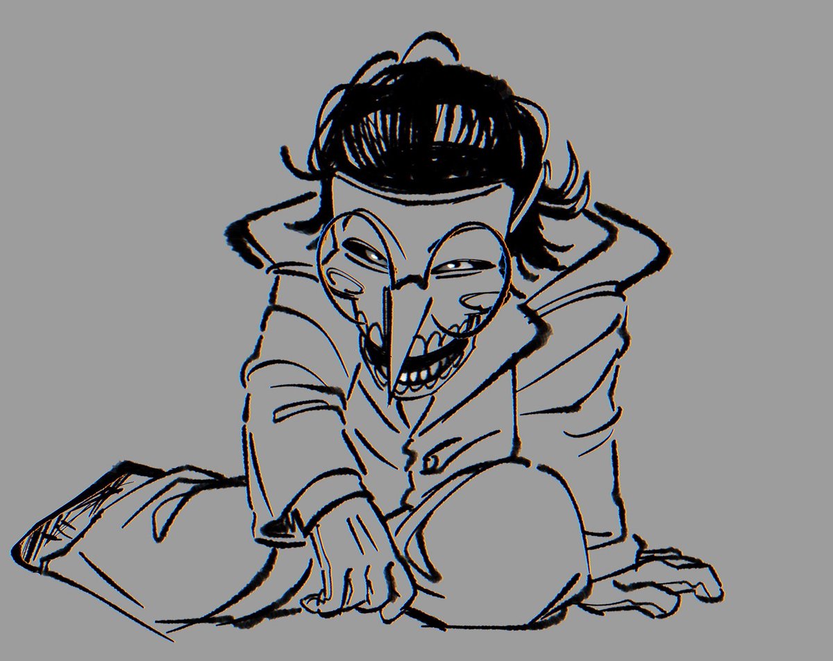 scarily_lacking's tweet image. Never really understood how Spamton physically went from Addison to puppet, but I saw a bunch of super cool interpretations and tried my own hand at figuring out how I see him.
Love over-designing characters to the point they look unrecognisable.
#deltarune #spamton