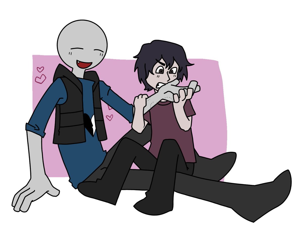 My half of the art trade with <a href="/alextrippping/">alex || commission opened!!</a> 
#doodle #YourBoyfriendGame