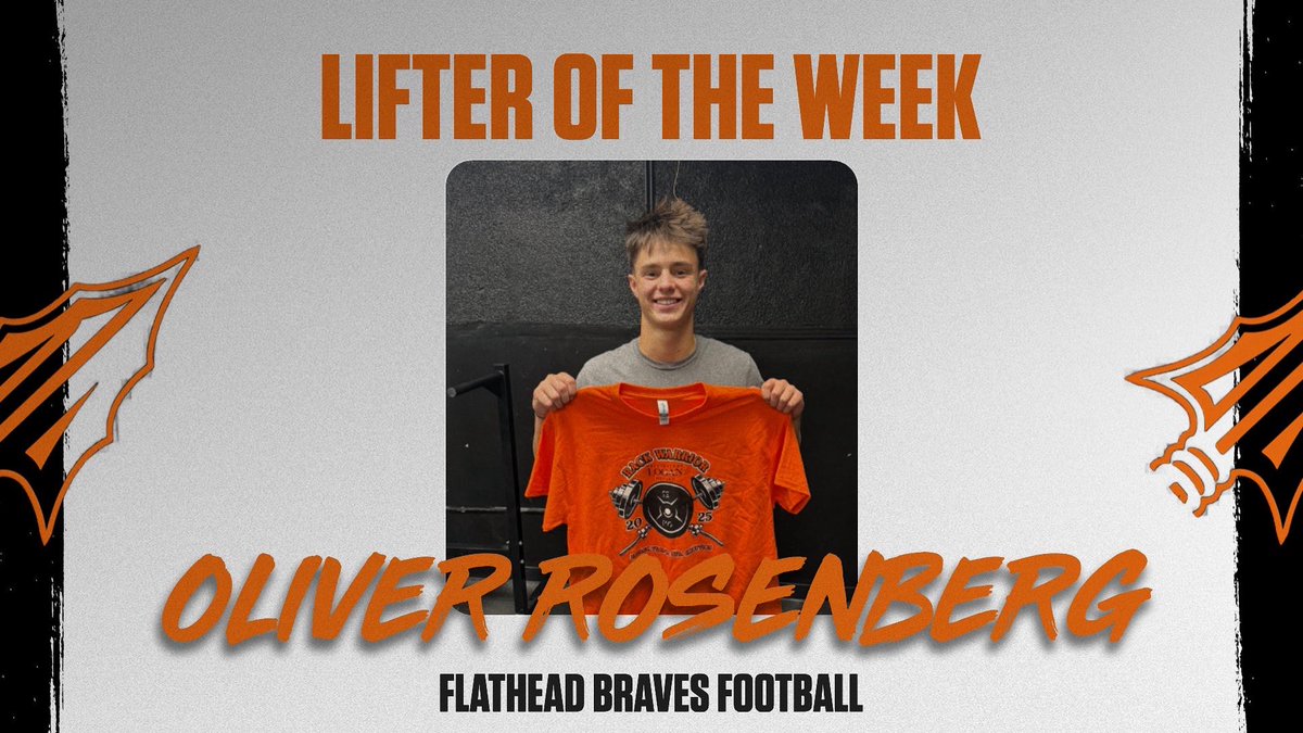 Shout out to our Lifter of the Week last week, Oliver Rosenberg! 
Oliver has shown exceptional work ethic, consistency, and leadership this summer.
#WinTheDay