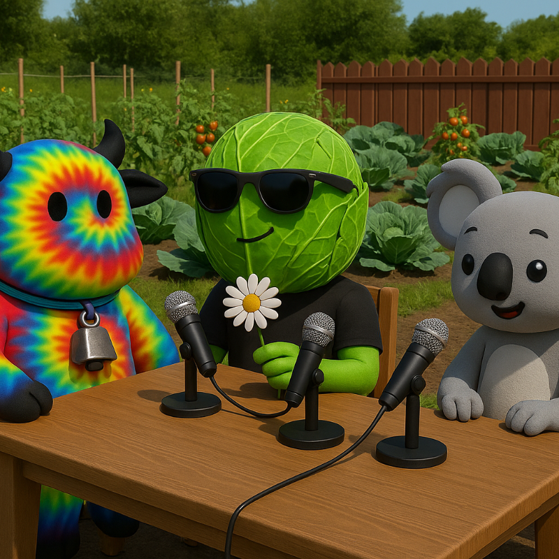 LettuceMonsters's tweet photo. Join us tomorrow @ 7pm EST for EP. 27 of our Monday night community space, "Don't Panic, It's Organic🥬” @ 8pm EST! 

Wednesday @ 8pm EST we’ll be LIVE for EP. 5 of our cross community space “Chop It Up!” Ft. @Pocket_Cows &amp; @KoalaDayInc 💚