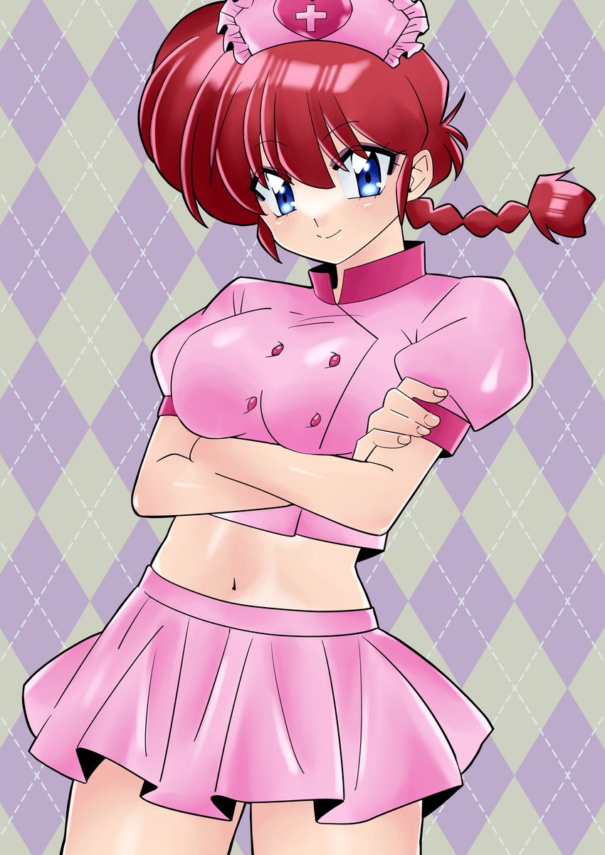 sak4869's tweet image. #らんま2分の1
#らんま
#らんまアニメ
#早乙女らんま
#デジタルイラスト
#イラスト
ナースのらんまちゃんを描きました☺️🩷
ナース服の色悩んだけどピンクがかわいいなと思いピンクにしました😍🩷