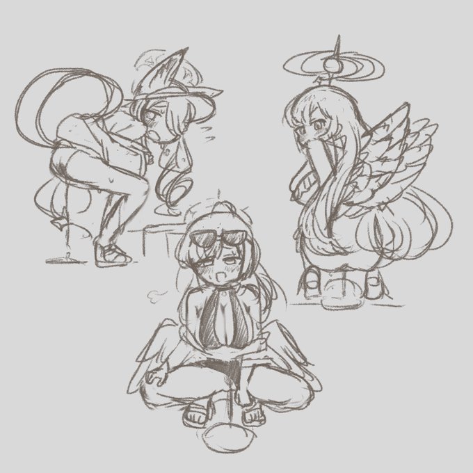 トリニティ水着の🚽らくがき 