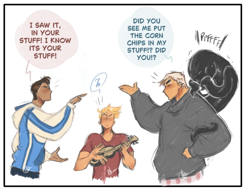 halhalhalu22's tweet image. A joke I drew with the gang, cause I was inspired 😄 

AU by @Bagandzi 😊
Ref video: youtube.com/shorts/0hLp6Ry…

#venom #symbrock #spideytorch #SpiderMan #humantorch #FantasticFour  #MarvelStudios