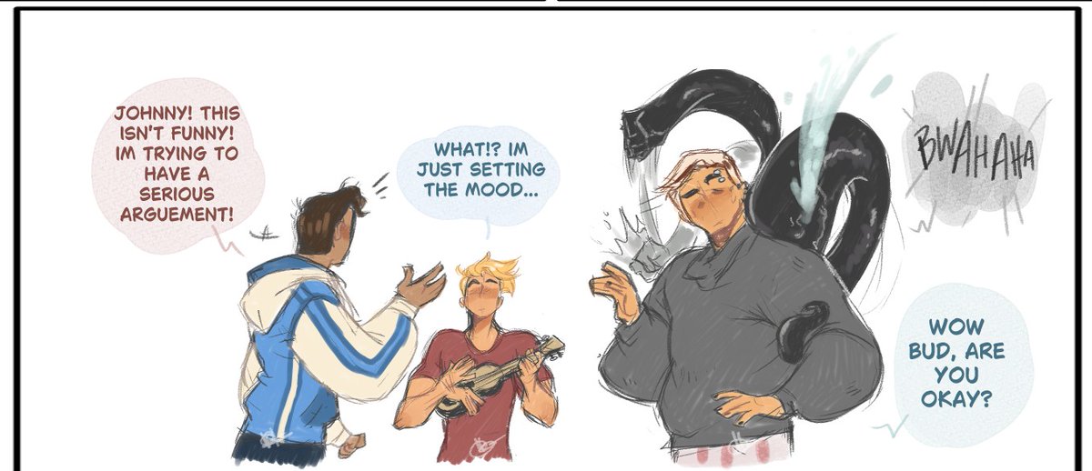 halhalhalu22's tweet image. A joke I drew with the gang, cause I was inspired 😄 

AU by @Bagandzi 😊
Ref video: youtube.com/shorts/0hLp6Ry…

#venom #symbrock #spideytorch #SpiderMan #humantorch #FantasticFour  #MarvelStudios