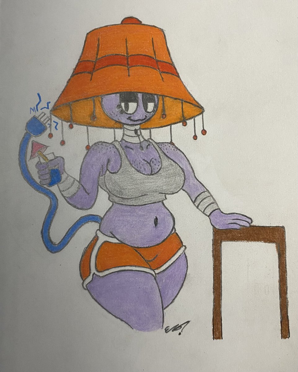 Sonicboi84's tweet image. Looks like Lampshay is staying cool in the summer season heat. A late B-Day gift to @SketchFins