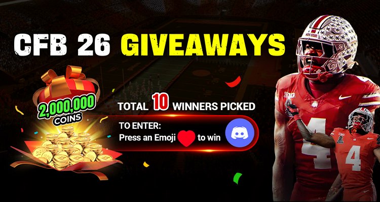 MmoexpService's tweet image. 🚨2M CFB 26 Coins Giveaway
🤔Who wants to get it for FREE?
🔗Join MMO discord server and press a Like to win: discord.gg/ANxug6Qdrh
🏈Get the best #CFB26 Coins to build your God CFB Squad.