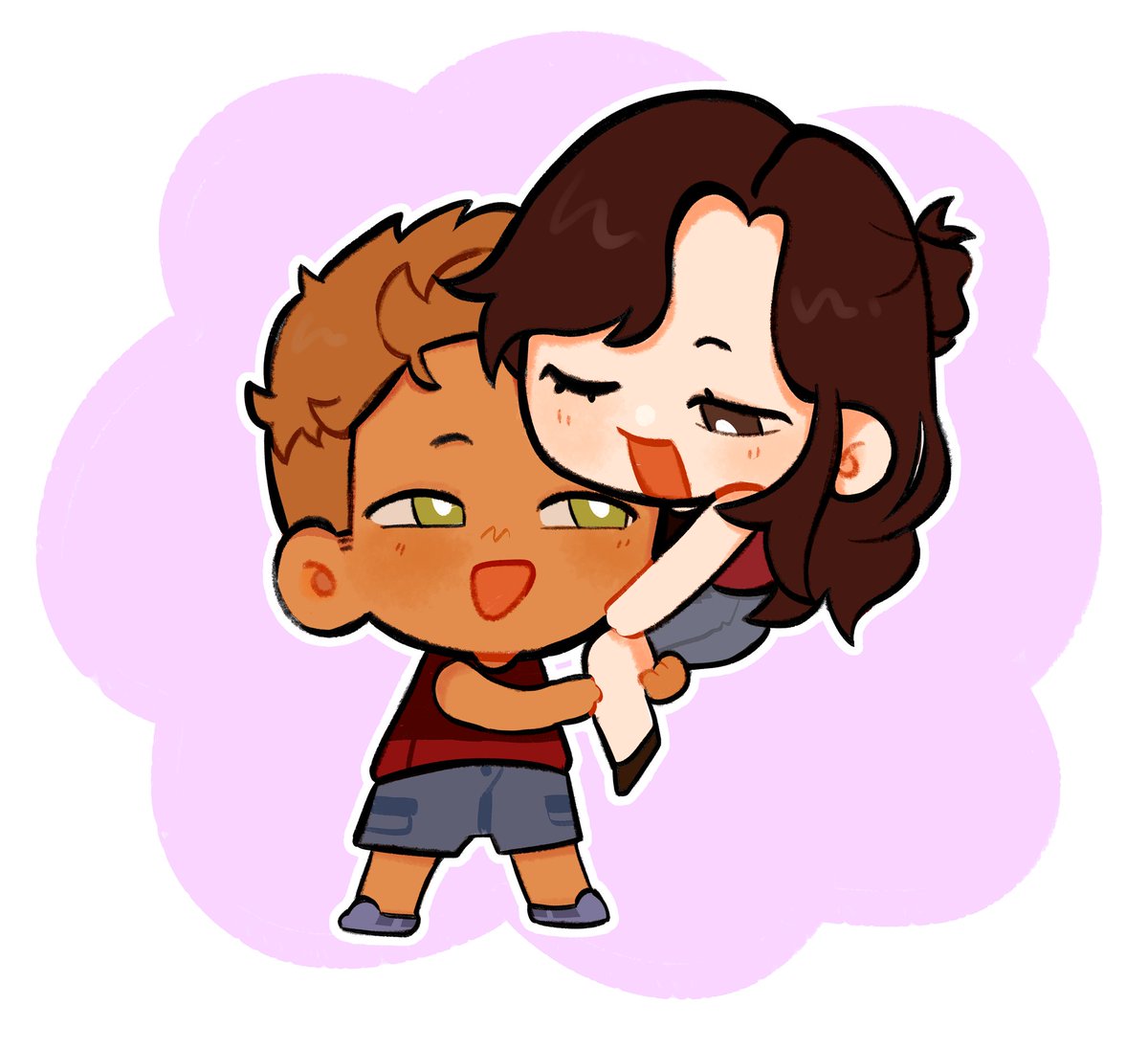 dolpxler's tweet image. I wanted to draw something and borrowed some MCs...