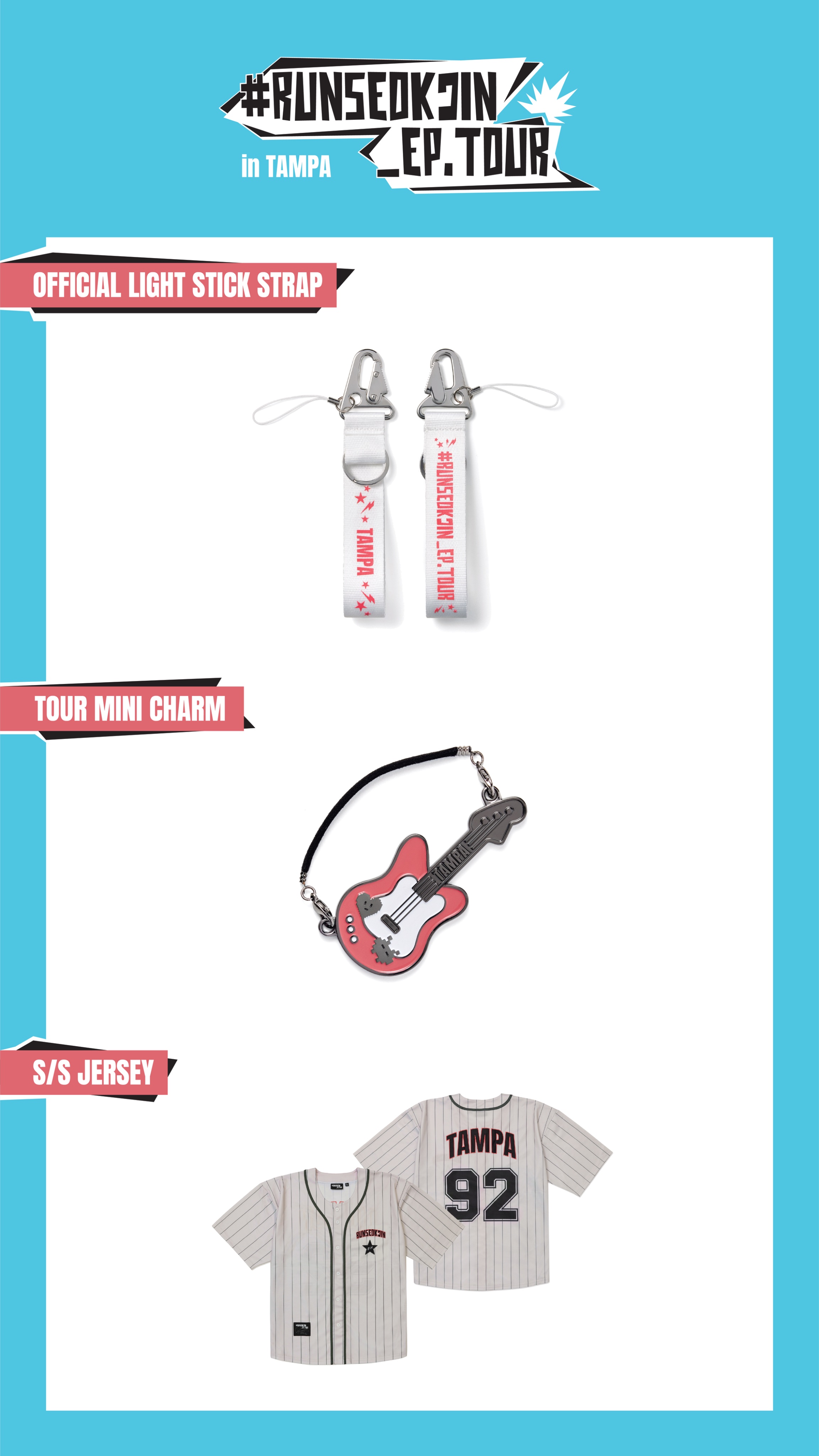 #RUNSEOKIN EP TOUR VIPストラップ Jin #RUNSEOKJIN_EP.TOUR in JAPAN Official Tour Merch